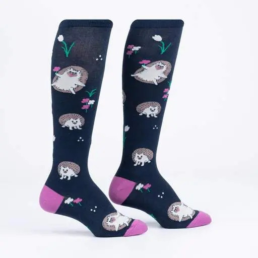 Sock It To Me Rollin' With My Hedgehog Knee High Socks 1