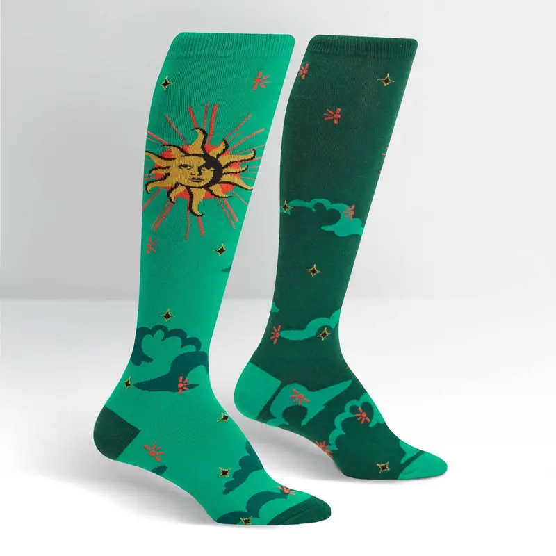 Sock It To Me Sun And Moon Knee High Socks 1