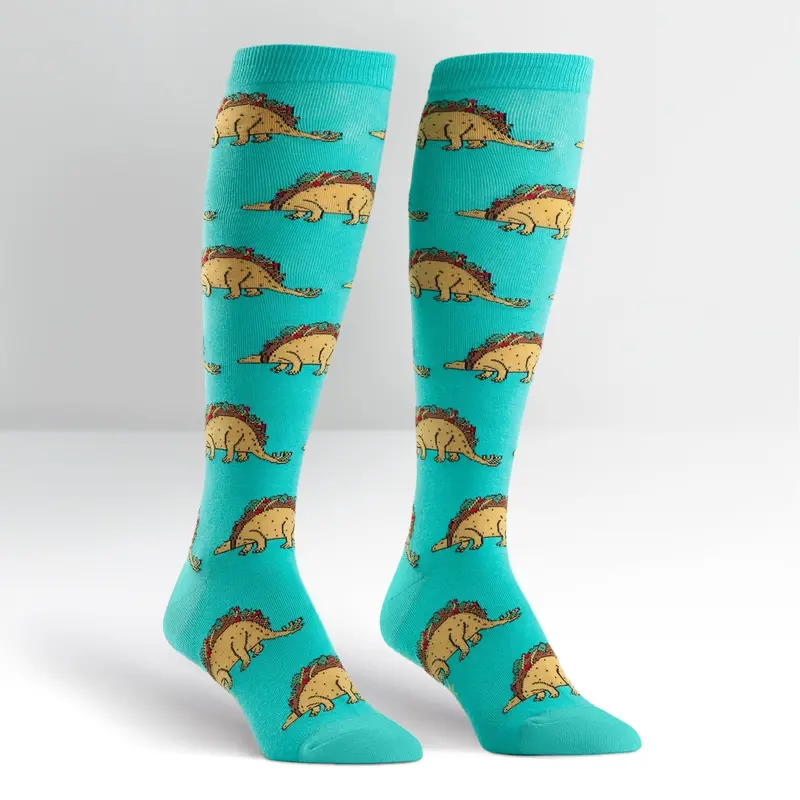 Sock It To Me Tacosaurus Knee High Socks 1