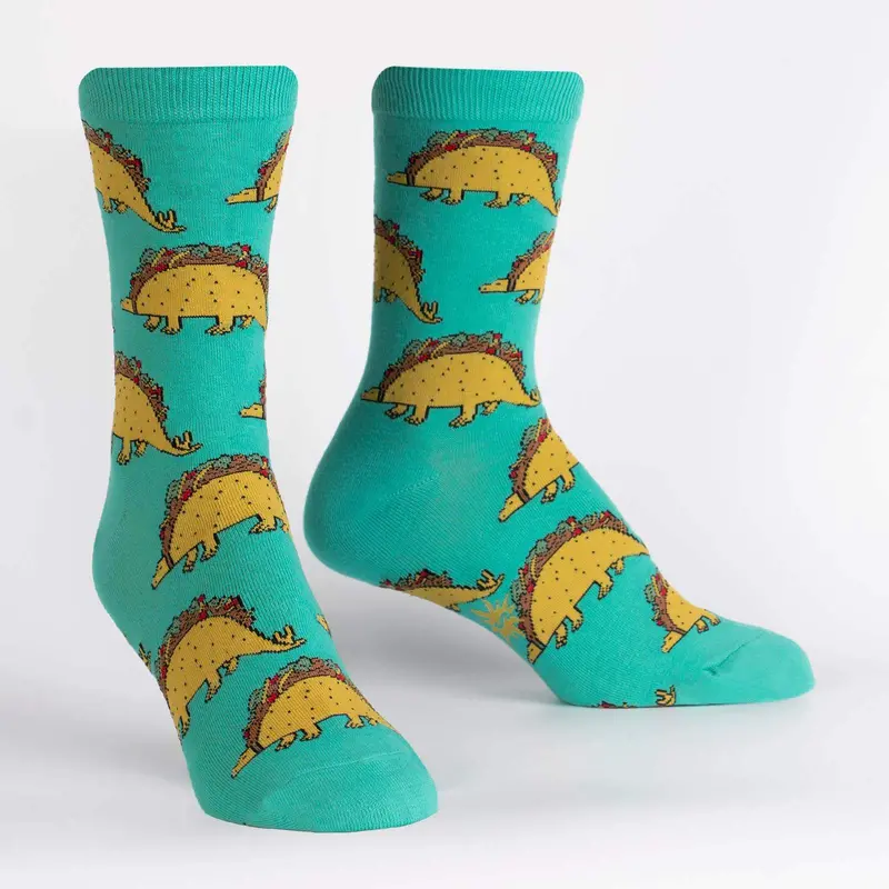 Sock It To Me Tacosaurus Womens Crew Socks 1