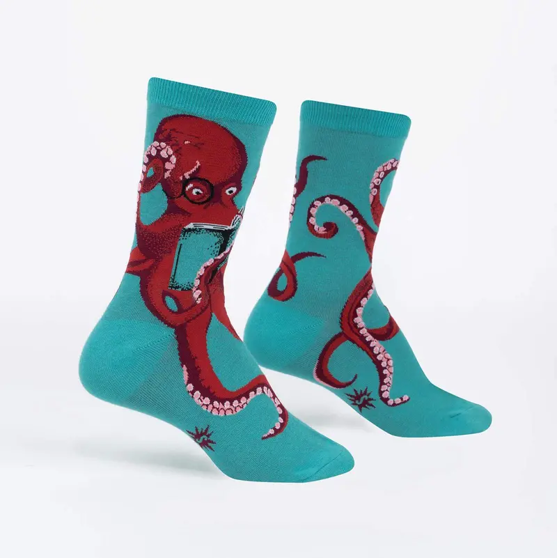 Sock It To Me The Octive Reader Womens Crew Socks 1