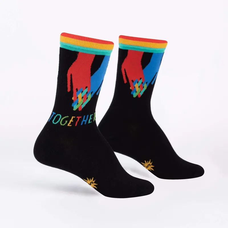 Sock It To Me Together Womens Crew Socks 1