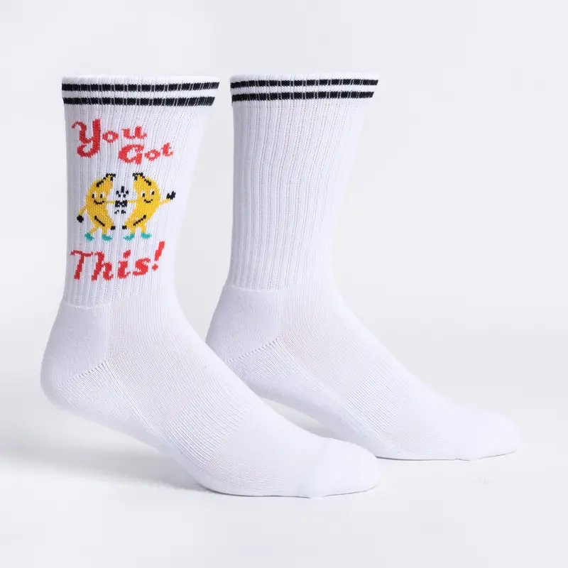 Sock It To Me You Got This! Ribbed Crew Athletic Socks 1
