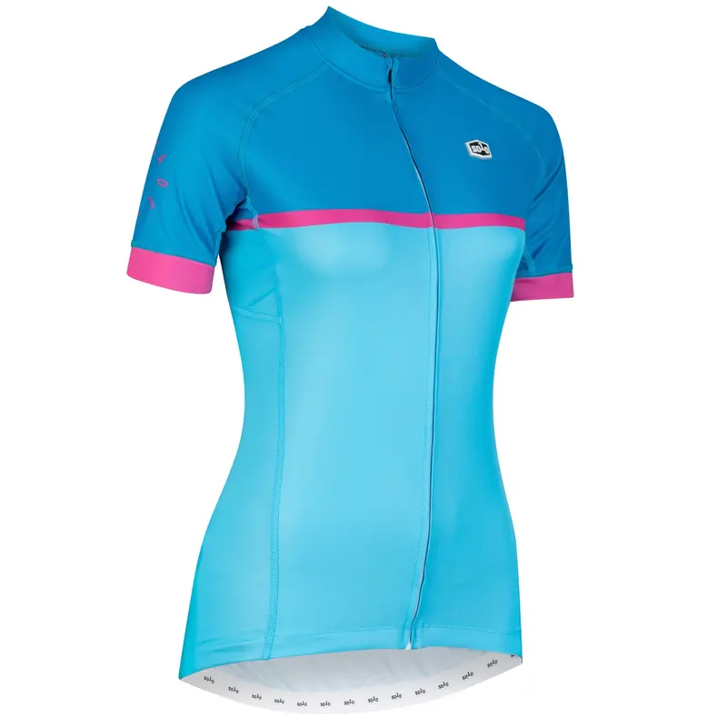 Solo Women's Cadence Jersey, Blue/Pink 1