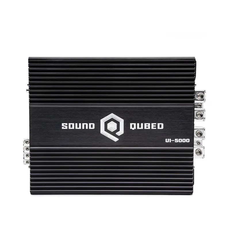 Soundqubed U1-5000 Single Channel 5000W Full-Range Car Amplifier – 1 Ohm Stable 1