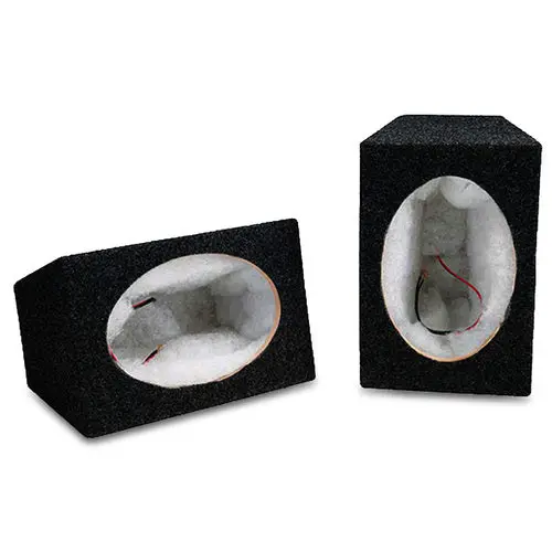 Speaker Box 6 X 9" Black Small Pair 1