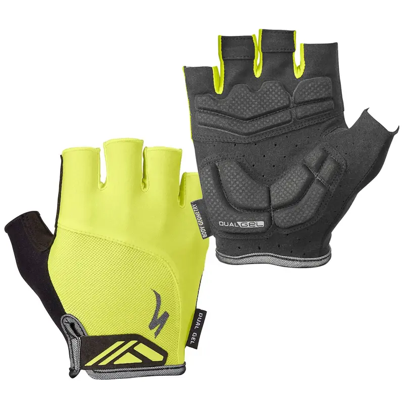 Specialized Body Geometry Dual Gel Men’s Cycling Gloves – Enhanced Palm Cushioning