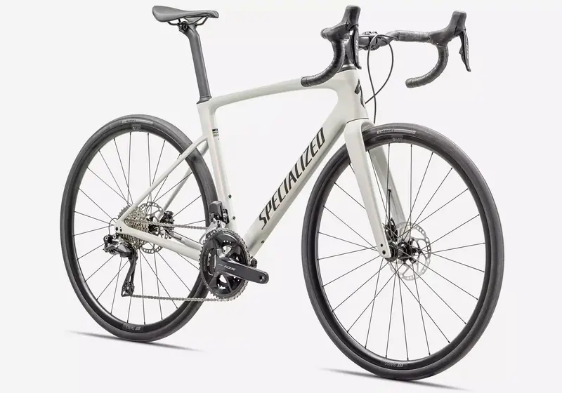 Specialized Roubaix  Sl8 Comp Unisex Road Bike - Red Ghost Pearl Over Dune White 1