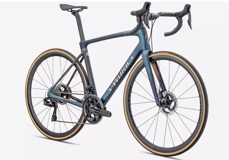 Specialized S-Works Roubaix - Dura-Ace Di2 Unisex Road Bike - Green Pearl 1