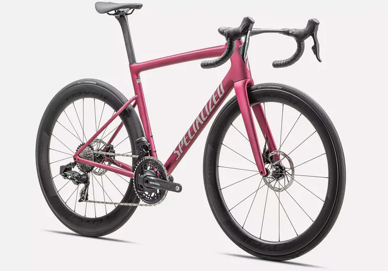 Specialized Tarmac Sl8 Pro - Sram Force Etap Axs, Satin Pink Tint Over Silver Dust 54Cm Only. Last One! 1