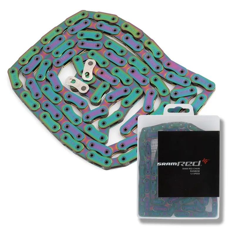 Sram Red Flattop D1 Flattop 114 Link Chain Rainbow 12 Speed 1