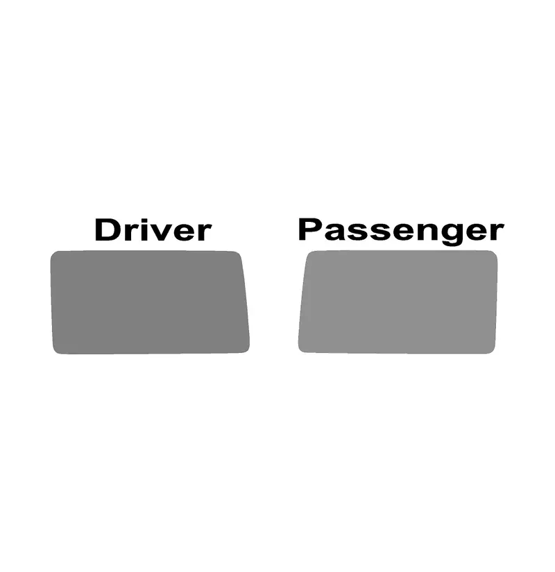 Stealth Clear Hardtop Side Window Overlays - 2021+ Bronco 4 Door 3