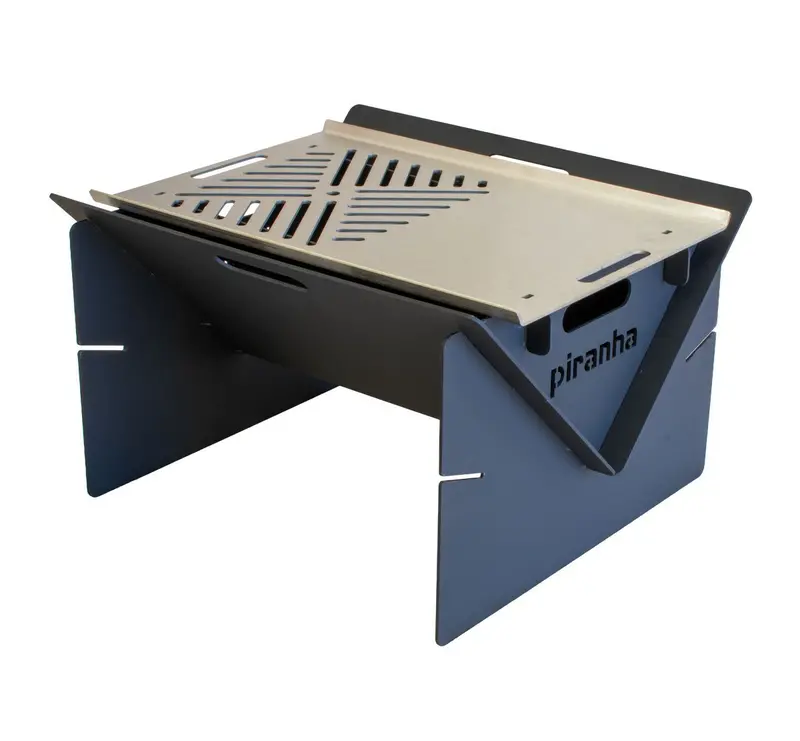 Steel Fire Pit & Grill – Portable Cooking & Campfire Companion 1