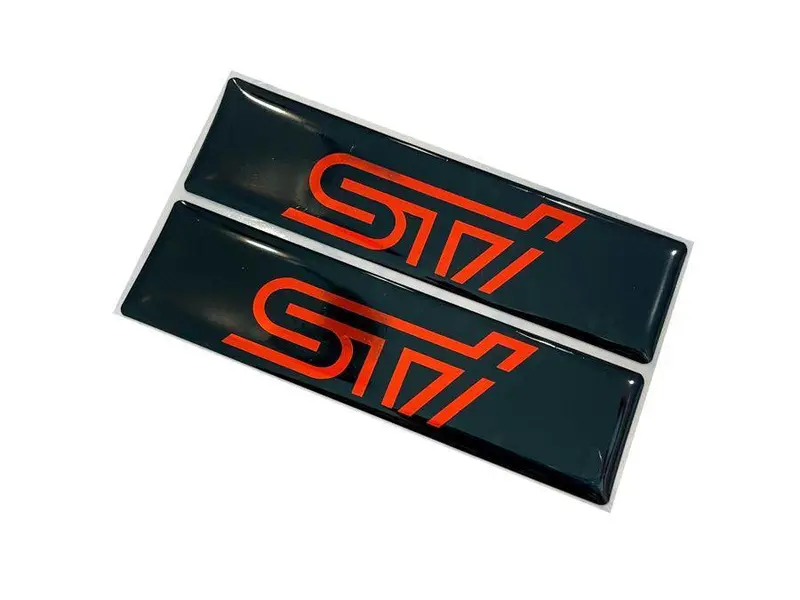 Sti Logo Emblems For Weathertech All Weather Floor Mats (Pair) 1