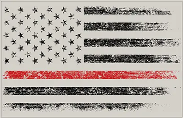Sun Visor Airbag Label Distressed American Flag Overlays - 2016-2023 Tacoma 3
