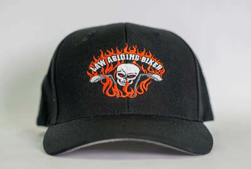 Support Ball Cap/Hat-All Black-Velcro Adjustable Back 1
