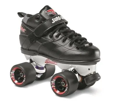 Suregrip Rebel Roller Skates Black W Avanti Magnesium 1