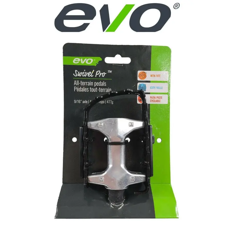 Swivel Pro 9/16" Alloy Black Pedals 1