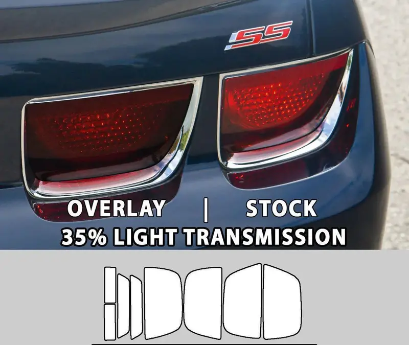 Tail Light Overlay / Blackout Kit 10Pc - 2010-2013 Chevrolet Camaro 1