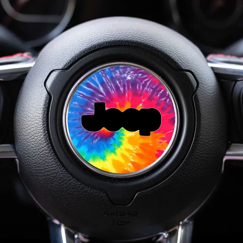 Tie Dye Steering Wheel Decal For Jeep - 2018+ Wrangler Jl / Gladiator Jt 1