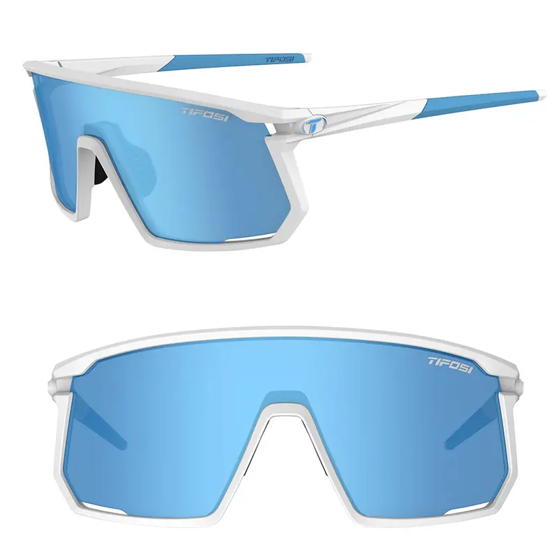Tifosi Moab Matte White, 3 Interchangeable Lenses - Clarion Blue/Ac Red/Clear 1