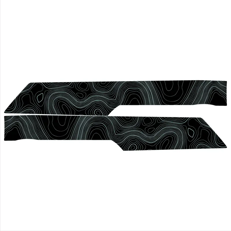Topo Front Interior Upper Door Card Insert Overlays (Printed Series) - 2021+ Bronco 4 Door 15