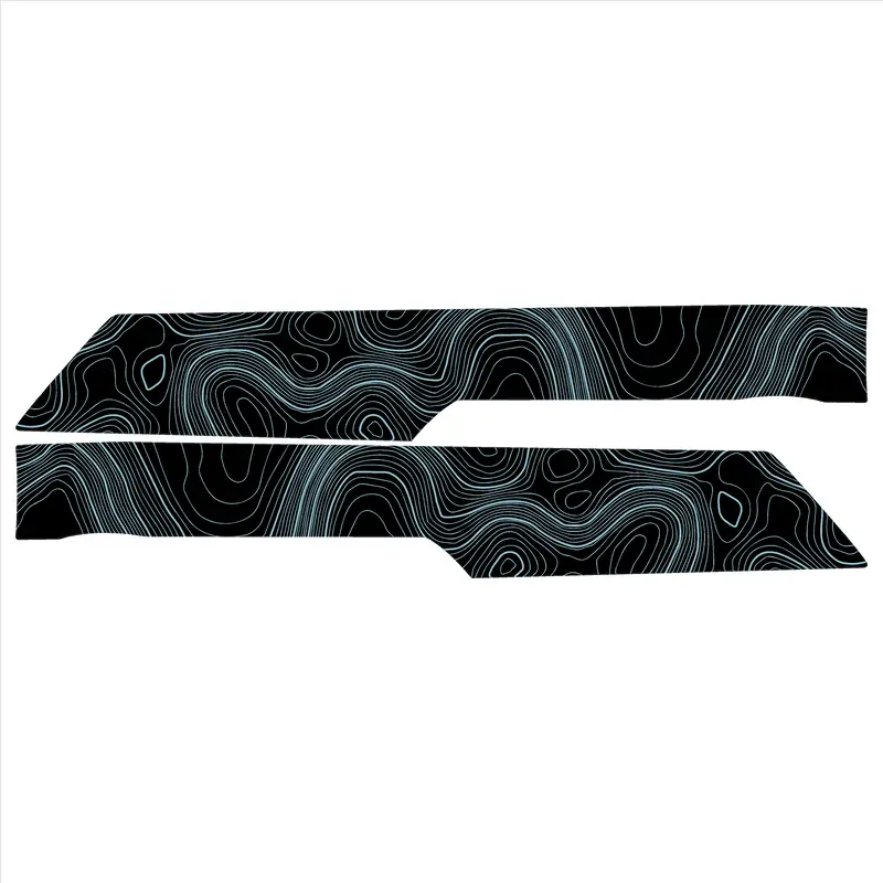 Topo Front Interior Upper Door Card Insert Overlays (Printed Series) - 2021+ Bronco 4 Door 16