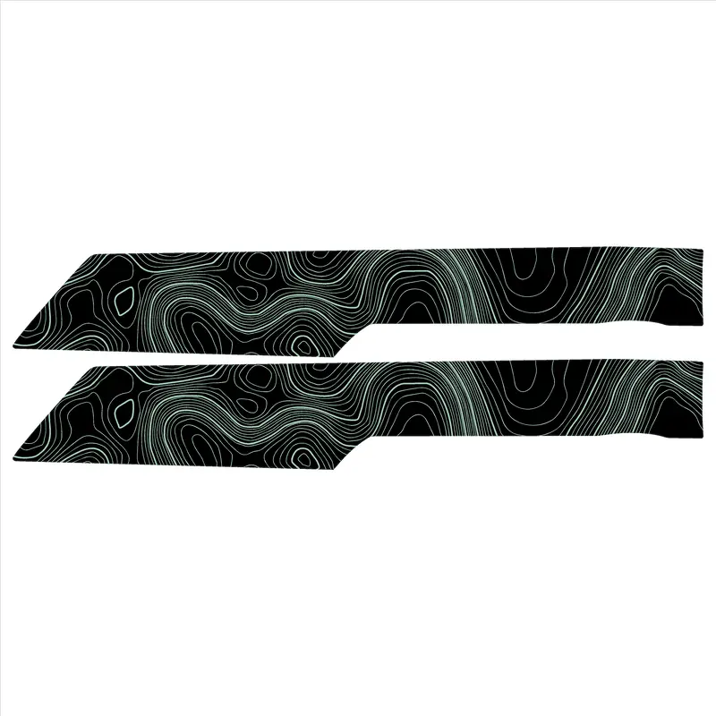 Topo Front Interior Upper Door Card Insert Overlays (Printed Series) - 2021+ Bronco 4 Door 17