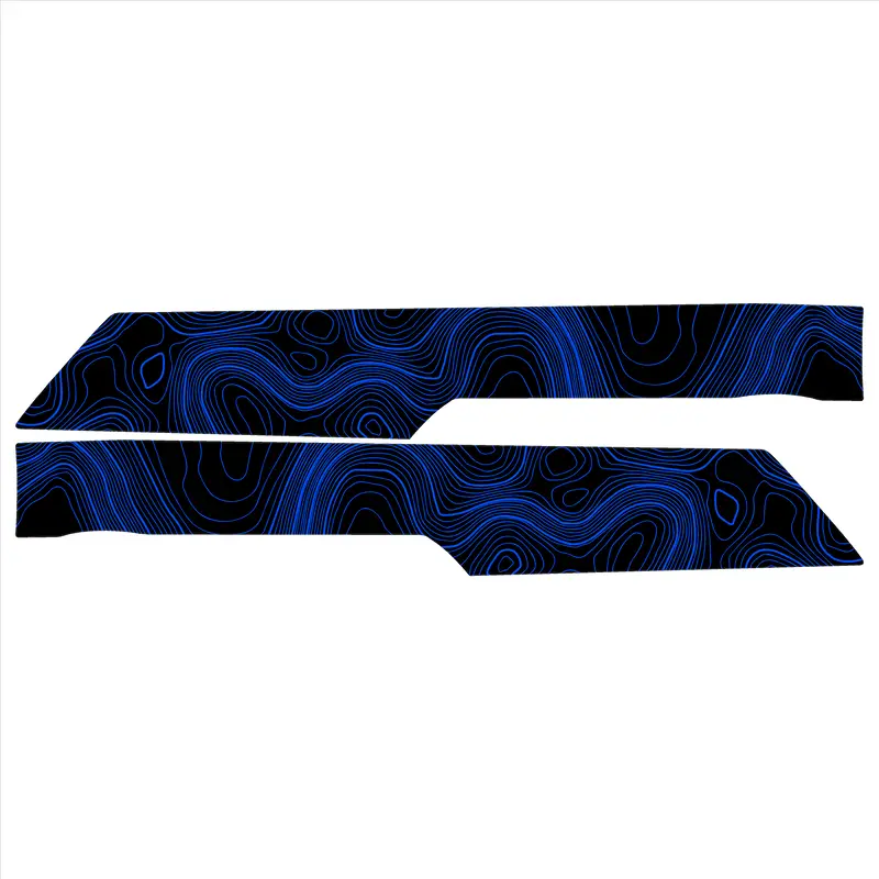 Topo Front Interior Upper Door Card Insert Overlays (Printed Series) - 2021+ Bronco 4 Door 23