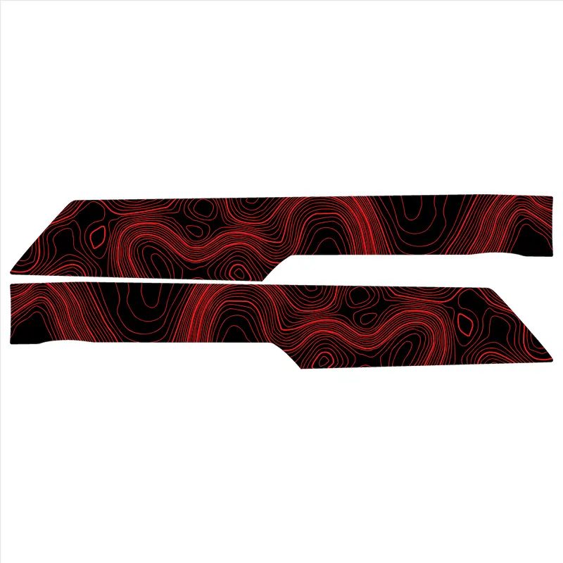 Topo Front Interior Upper Door Card Insert Overlays (Printed Series) - 2021+ Bronco 4 Door 24