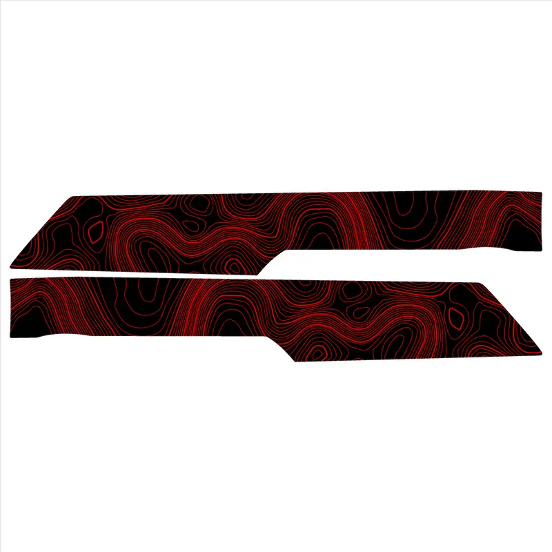 Topo Front Interior Upper Door Card Insert Overlays (Printed Series) - 2021+ Bronco 4 Door 25