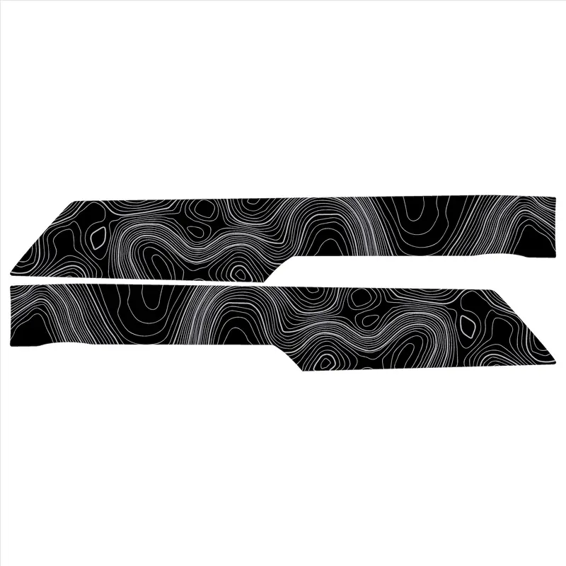 Topo Front Interior Upper Door Card Insert Overlays (Printed Series) - 2021+ Bronco 4 Door 28