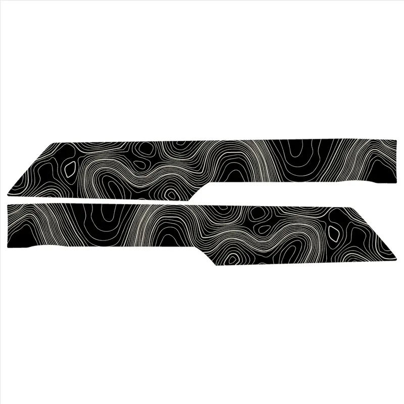 Topo Front Interior Upper Door Card Insert Overlays (Printed Series) - 2021+ Bronco 4 Door 29