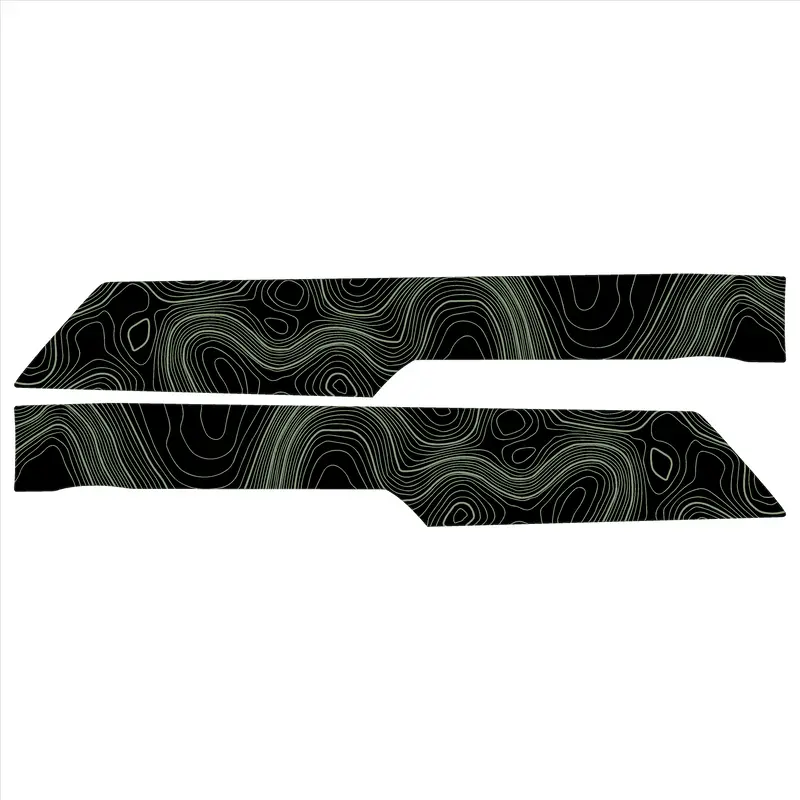 Topo Front Interior Upper Door Card Insert Overlays (Printed Series) - 2021+ Bronco 4 Door 30