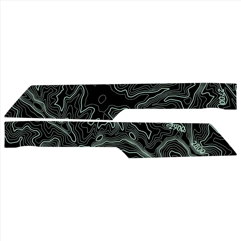 Topo Front Interior Upper Door Card Insert Overlays (Printed Series) - 2021+ Bronco 4 Door 36
