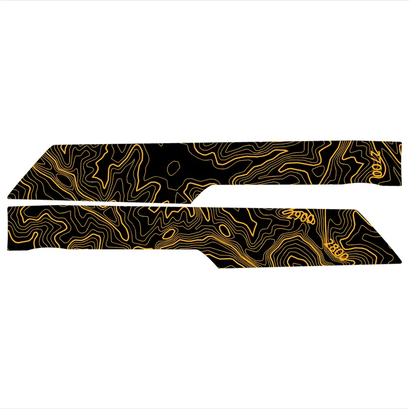 Topo Front Interior Upper Door Card Insert Overlays (Printed Series) - 2021+ Bronco 4 Door 40