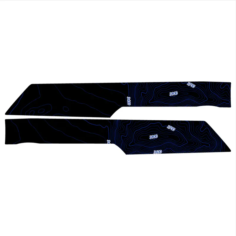 Topo Front Interior Upper Door Card Insert Overlays (Printed Series) - 2021+ Bronco 4 Door 47
