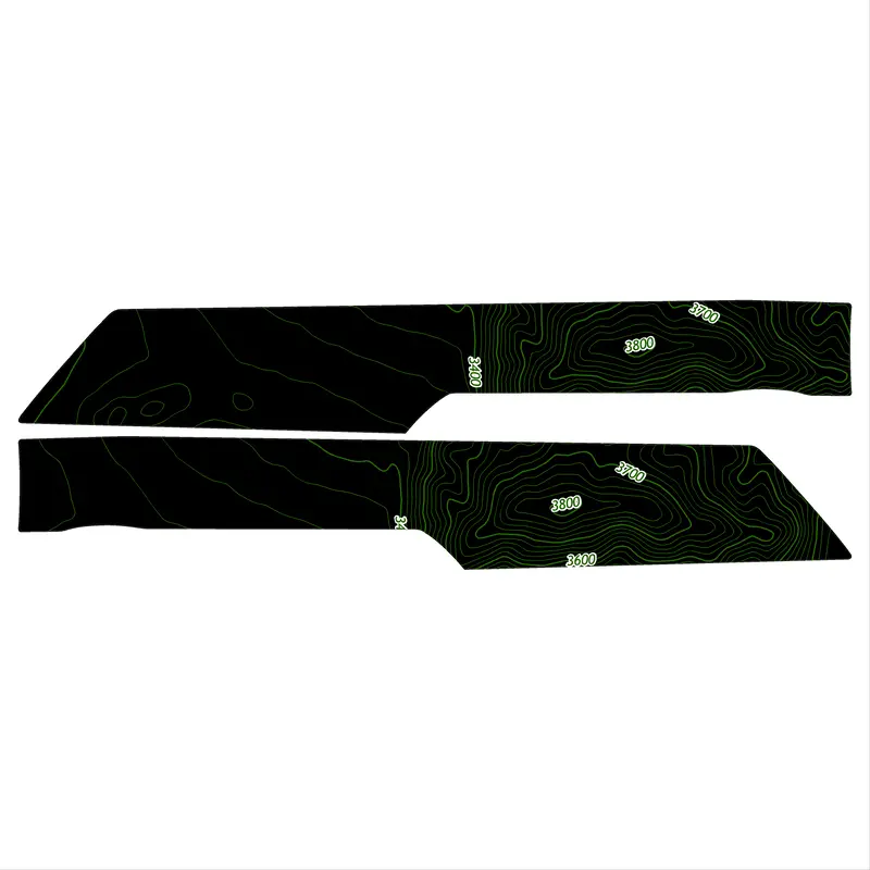 Topo Front Interior Upper Door Card Insert Overlays (Printed Series) - 2021+ Bronco 4 Door 47