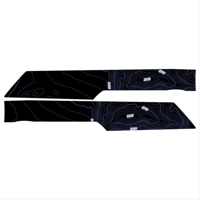 Topo Front Interior Upper Door Card Insert Overlays (Printed Series) - 2021+ Bronco 4 Door 48