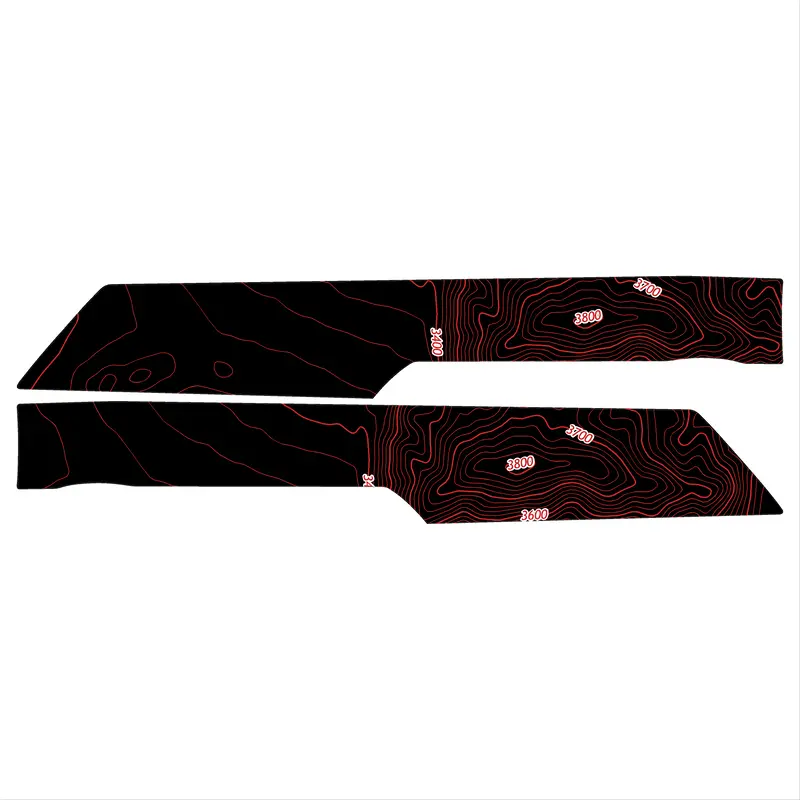 Topo Front Interior Upper Door Card Insert Overlays (Printed Series) - 2021+ Bronco 4 Door 49