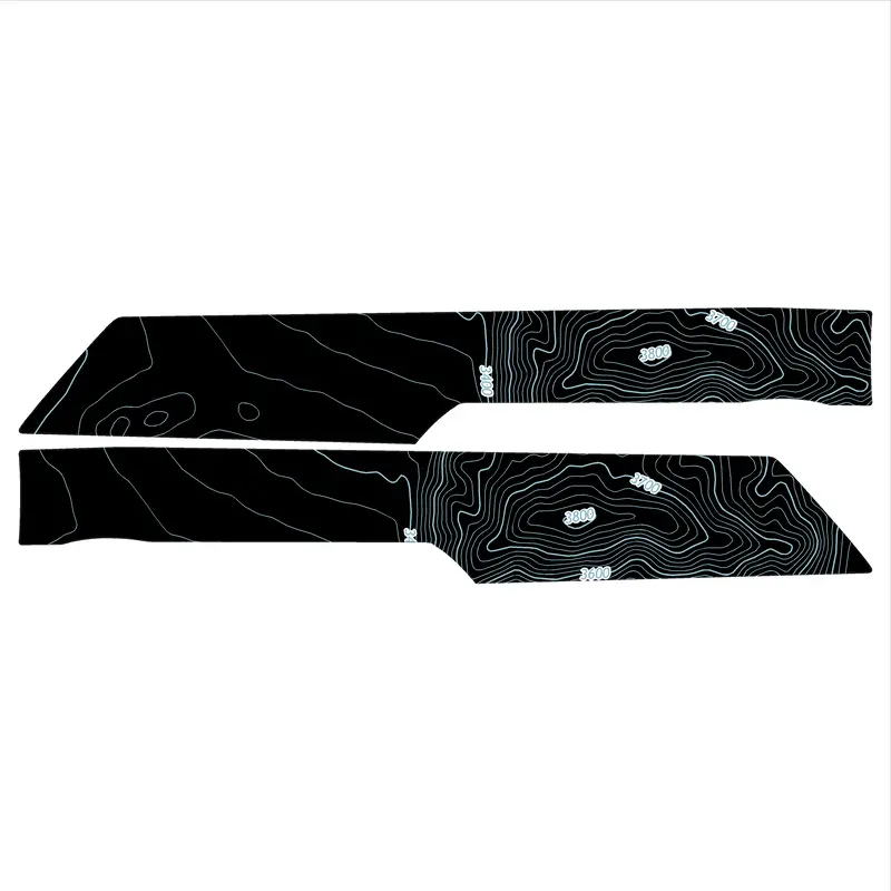 Topo Front Interior Upper Door Card Insert Overlays (Printed Series) - 2021+ Bronco 4 Door 50