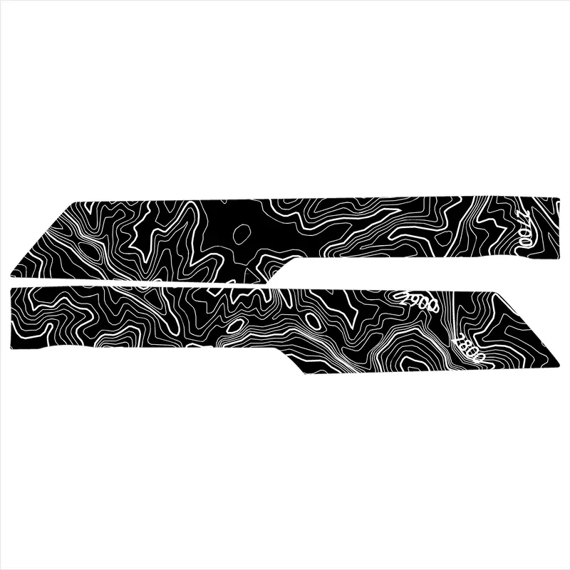 Topo Front Interior Upper Door Card Insert Overlays (Printed Series) - 2021+ Bronco 4 Door 54