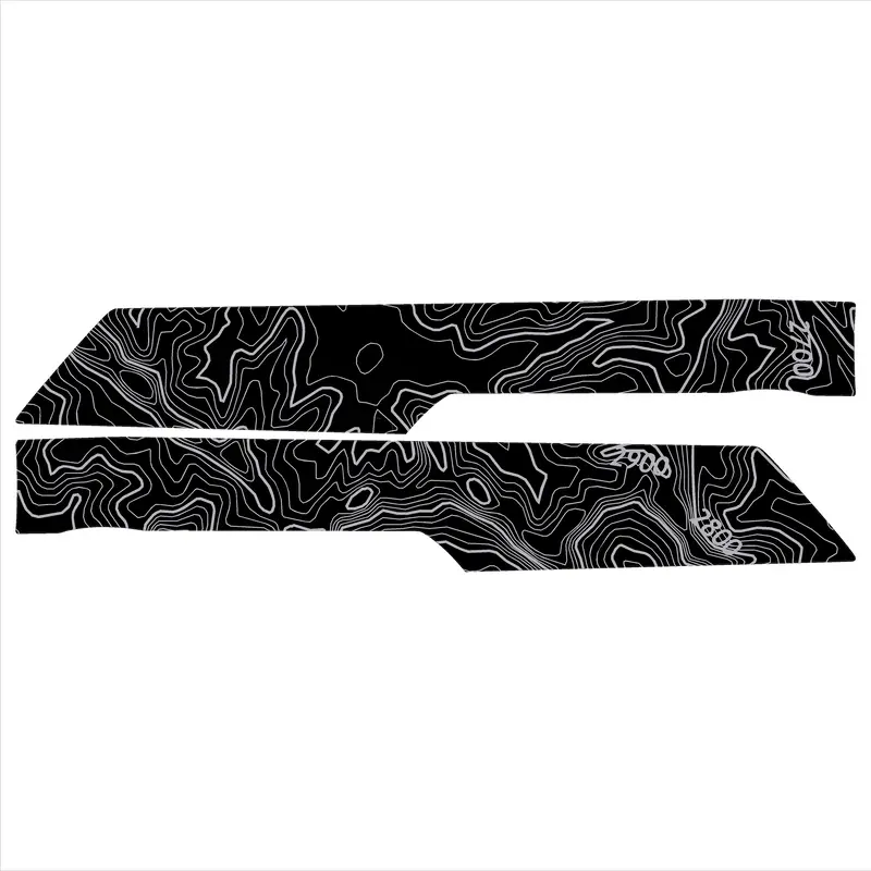 Topo Front Interior Upper Door Card Insert Overlays (Printed Series) - 2021+ Bronco 4 Door 55