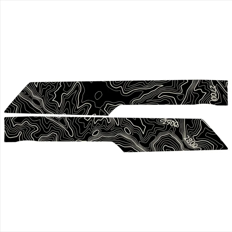 Topo Front Interior Upper Door Card Insert Overlays (Printed Series) - 2021+ Bronco 4 Door 56