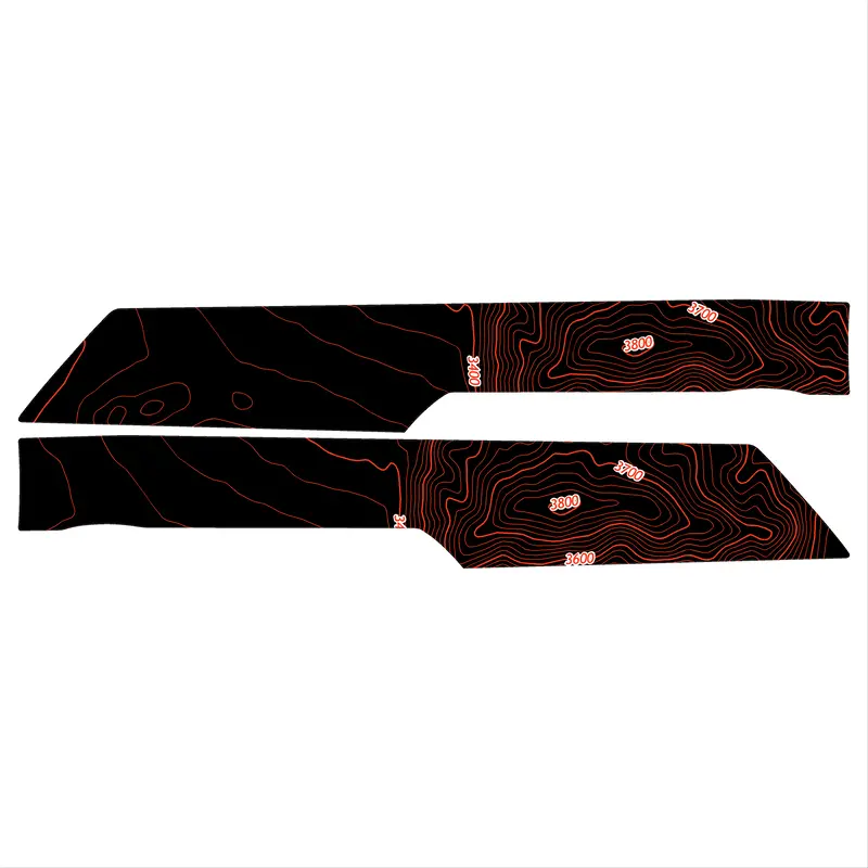Topo Front Interior Upper Door Card Insert Overlays (Printed Series) - 2021+ Bronco 4 Door 58