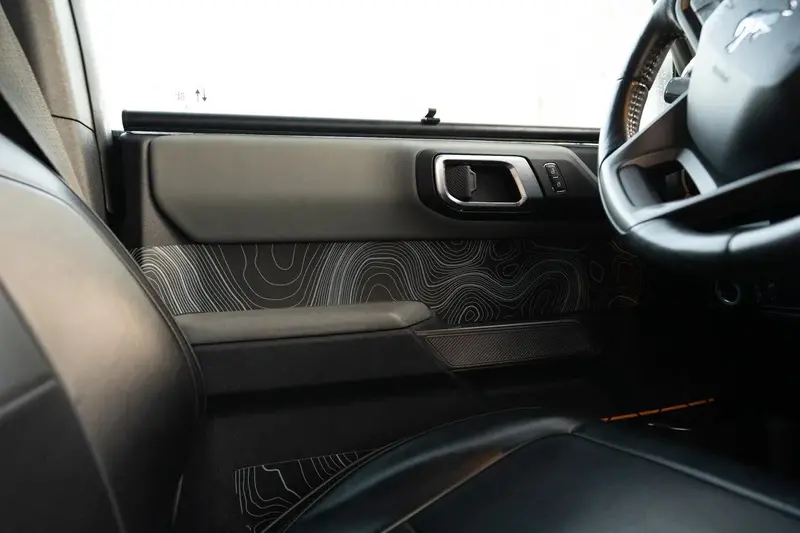 Topo Front Interior Upper Door Card Insert Overlays (Printed Series) - 2021+ Bronco 4 Door 6