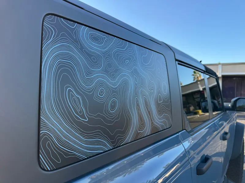 Topo Hardtop Side Window Overlays - 2021+ Bronco 4 Door 2