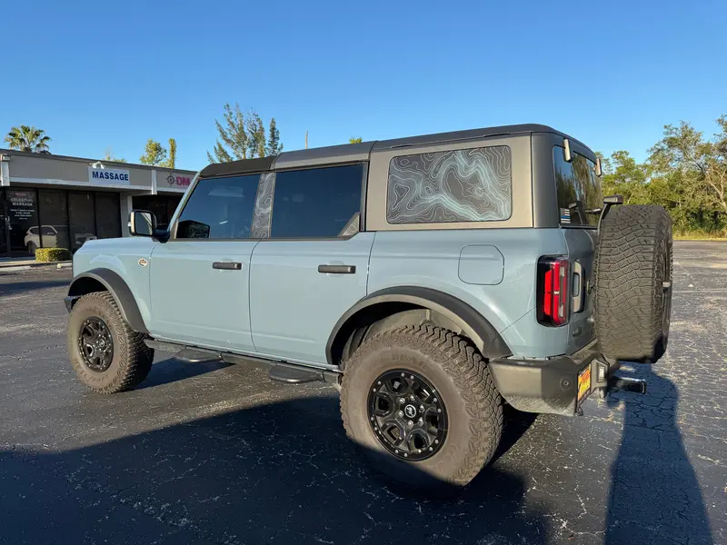 Topo Hardtop Side Window Overlays - 2021+ Bronco 4 Door 8