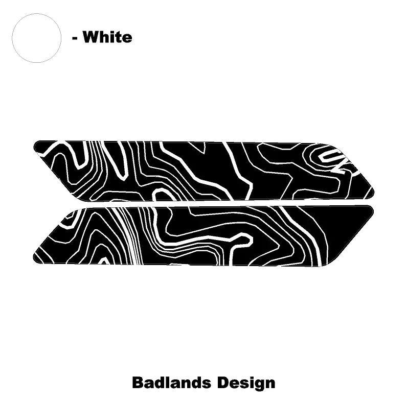 Topo Interior Front Door Grab Handle Overlay Kit (Printed + Laser Series) - 2021+ Bronco 45