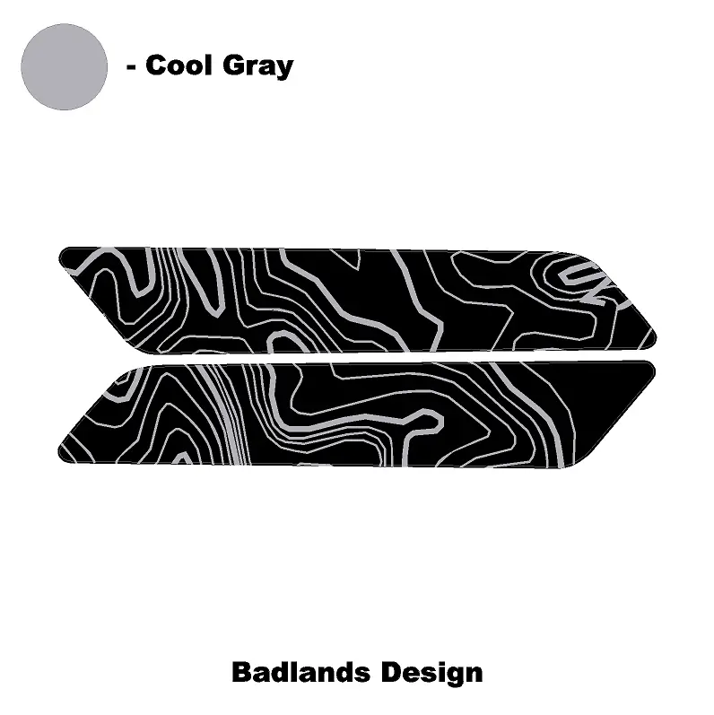 Topo Interior Front Door Grab Handle Overlay Kit (Printed + Laser Series) - 2021+ Bronco 46